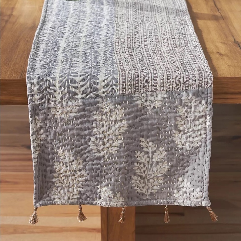 NWTS HERITAGE KANTHA TABLE RUNNER (90” L)